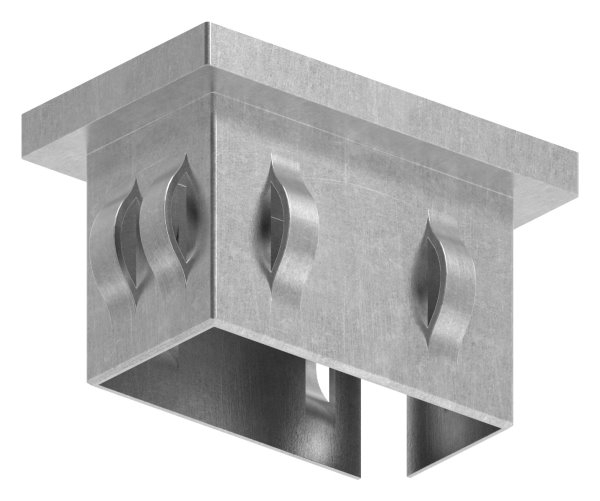 Stahlstopfen flach - fuer Rohr 50x30x2-0-3-0 mm - Stahl S235JR- roh-30-2947.8