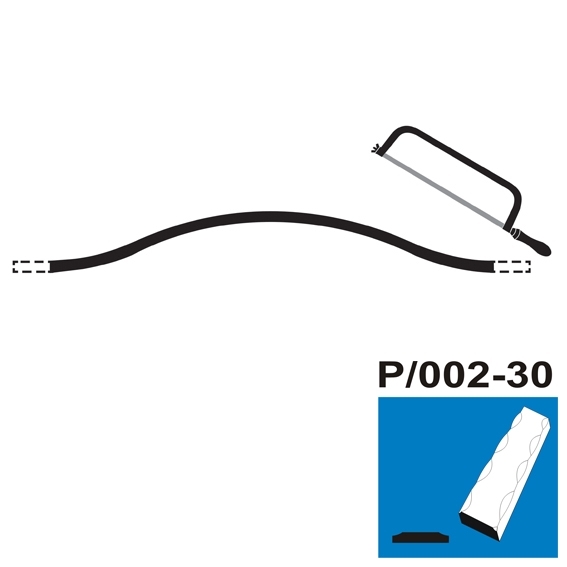 Gotischer Bogen Stahl 30 x 5 mm dekoriert L=2810-3850mm-89-11LO385P002B30X5-A.4