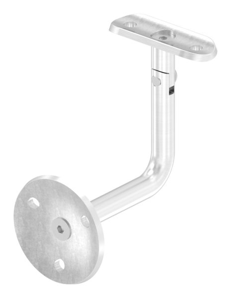 Handlaufhalter V2A Rohr 42-4 mm Ronde 58x4 mm mit Gelenk verschraubt-11-2032.4
