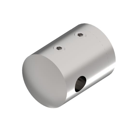 Seilhalter Edelstahl AISI 316 fuer 40x40mm Pfosten 5-6mm Kabel verstellbar-89-11A14400-A.4