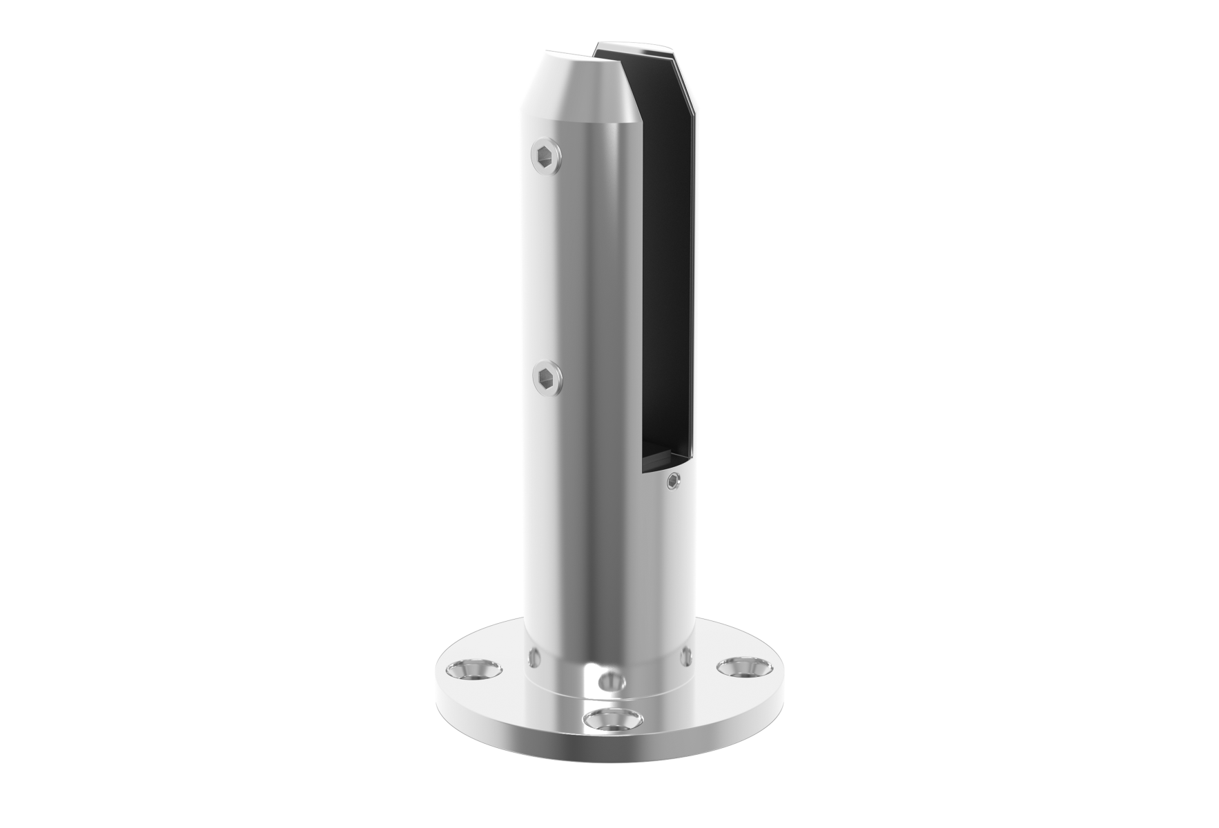 Edelstahl Spigot Glashalter AISI 316 Glanz fuer Glas 12-17-52 mm-89-11A146100000BL-A.4