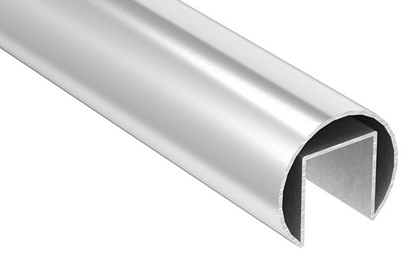 Nutrohr Ø 48-3x1-5 mm mit Nut- 27x30 mm Laenge- 3000 mm V4A Edelstahl-12-2021.13M