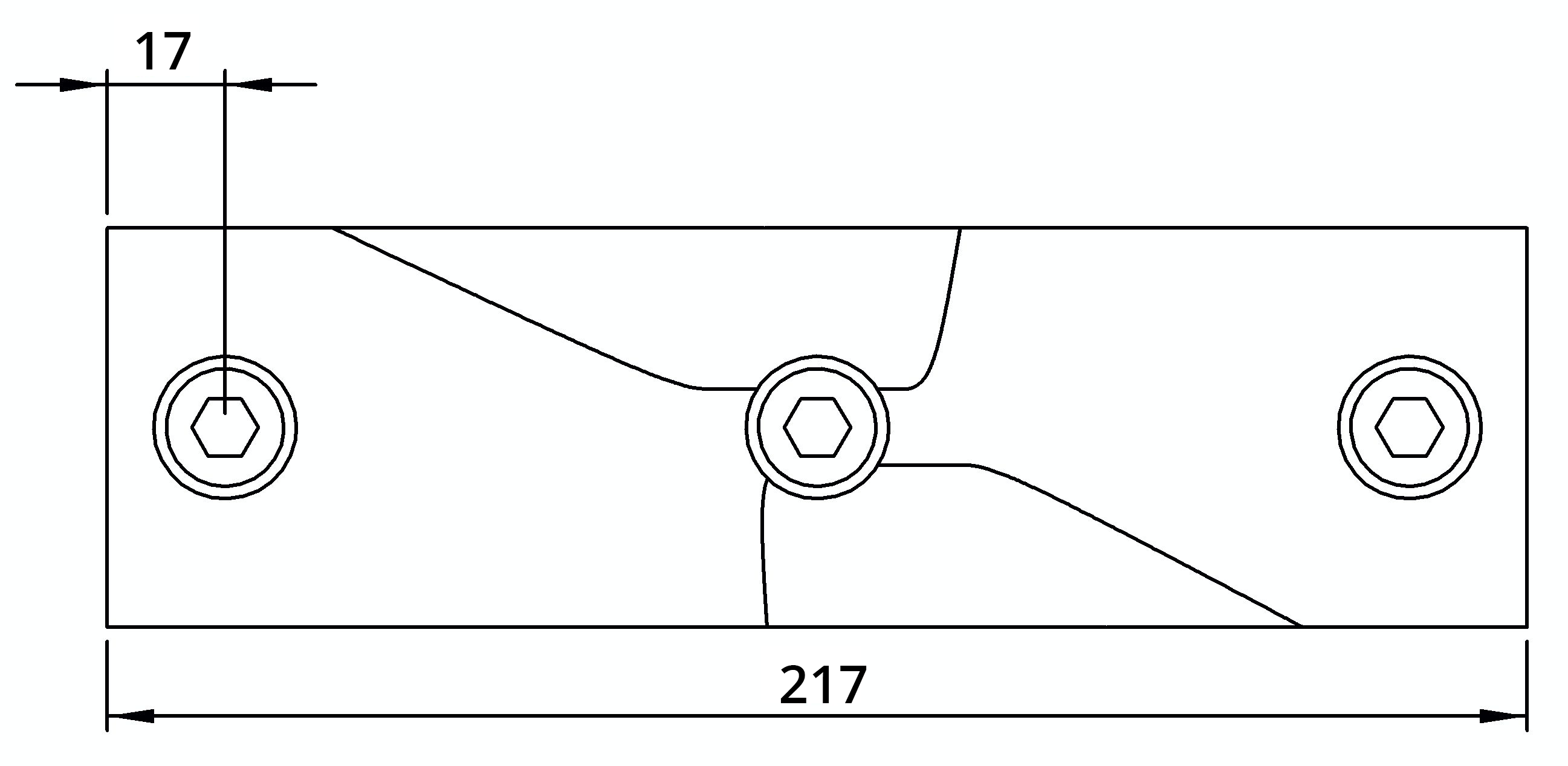 Rohrverbinder T-Stueck 11-29° Ø 48-3 mm -1 1-2- - Temperguss verzinkt - 256D48-256D48