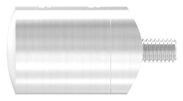 Querstabhalter V2A Edelstahl – Anschluss 33-7 mm fuer Rundstaebe 12 mm mit Sackloch Abschluss rechts inkl- Schrauben-11-1029.4