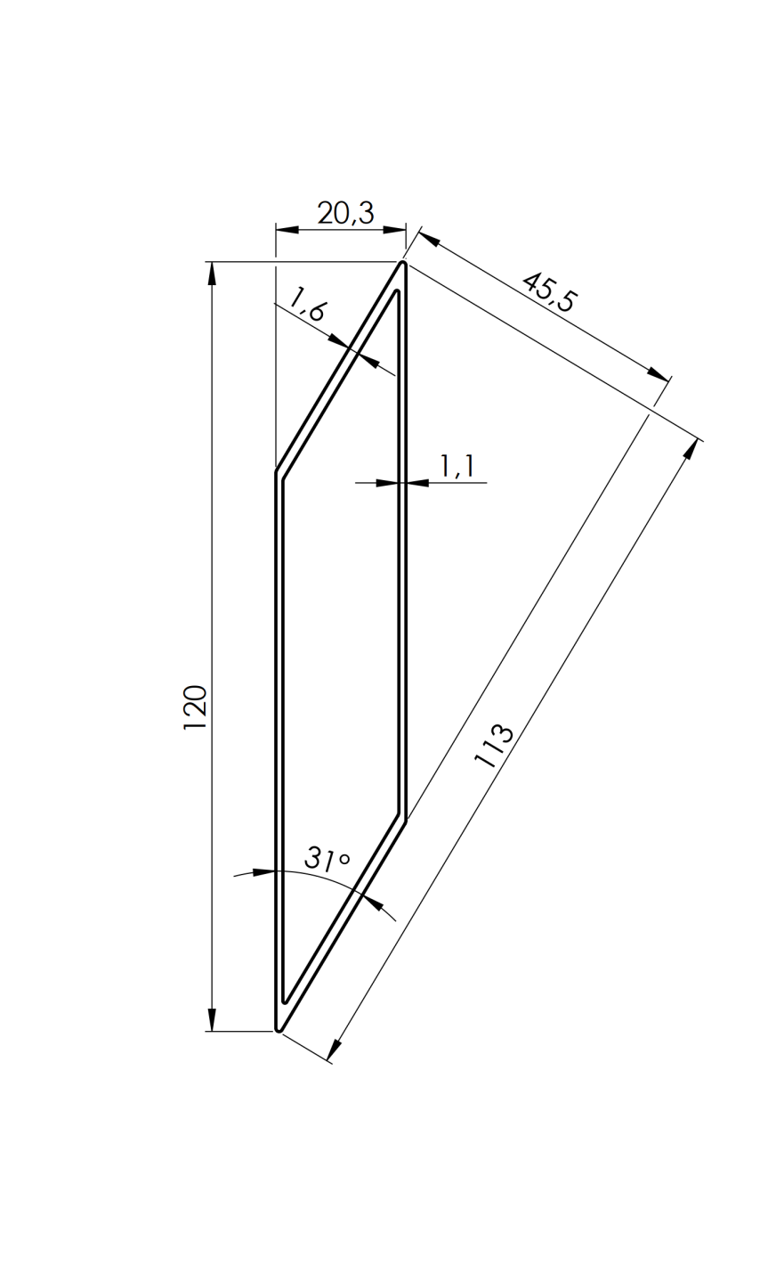 Jalousiezaun Aluminium 20 x 120 x 2500 mm Anthrazit RAL 7016 Strukturiert-89.FGL1S20X1202500R7016