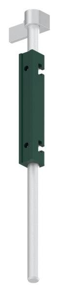 Bodenriegel mit Laenge 490mm- zum Anschrauben- RAL 6005 moosgruen-88-1156710-ALU.6005