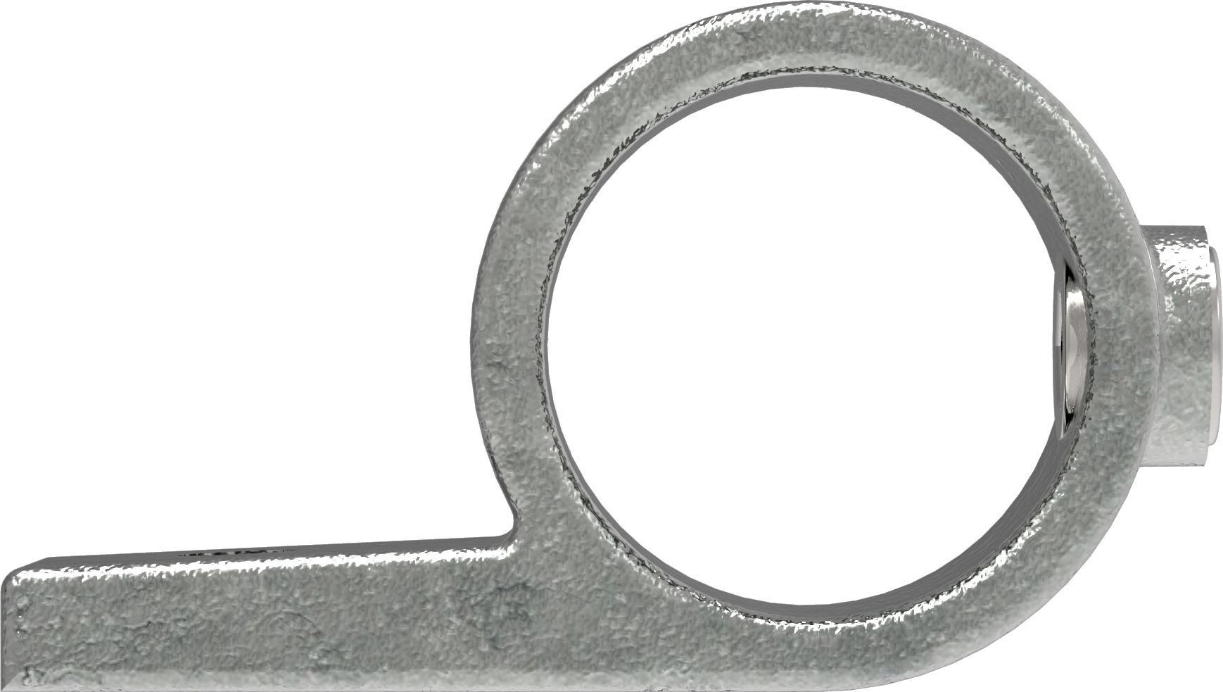 Rohrverbinder - Befestigungsring mit Flansch 1 Bohrung - 199B34 - 33-7 mm - 1- - Feuerverzinkt u. Elektrogalvanisiert-199B34