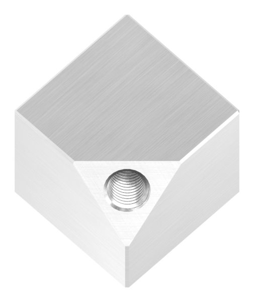 Wuerfel 30x30 mm Vollmaterial mit Gewinde M8 V2A-11-2590.4