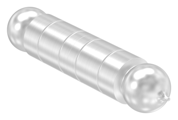 Anschweissband Edelstahl V2A 24 mm Dorn Ø 13 mm glatt fester Stift-88-113823.VA