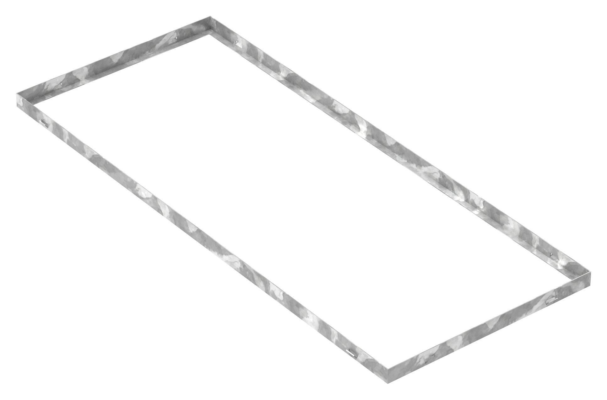 Zarge - Masse- 500x1200x33 mm - fuer Rosthoehe 30 mm - aus S235JR -St37-2- bandverzinkt-23-5012030.7