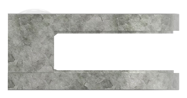 Glasklemme 63x45x28 mm AbZ fuer Anschluss flach Zink-10-2200ABZ.3