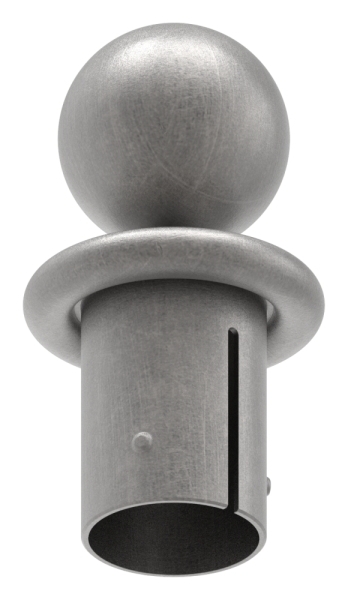 Kugelrohrknopf fuer Ø 48-3x2-5-2-9 mm - Stahl S235JR- roh-30-2802.8