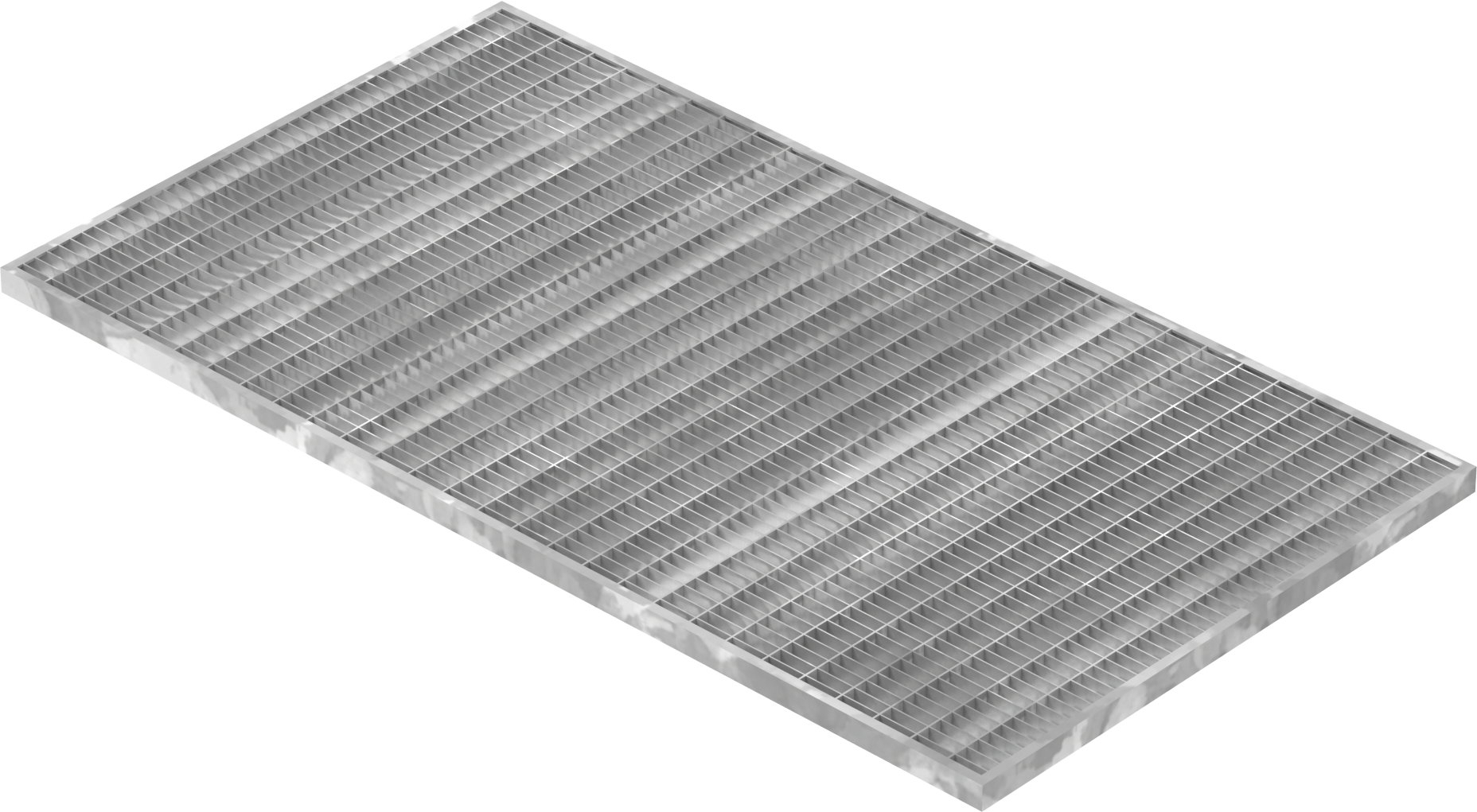 Lichtschachtrost Baunormrost - Masse-  490x890x20 mm 30-10 mm - aus S235JR -St37-2- im Vollbad feuerverzinkt-23-49893120.7