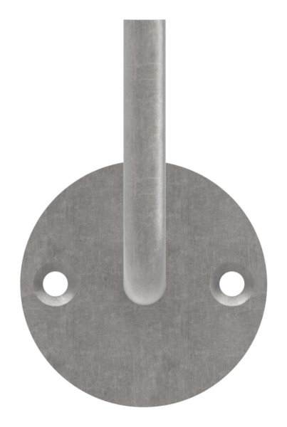 Handlauftraeger Stahl geschliffen Ronde 70x4 mm Buegel 12 mm 2 Loecher gesenkt Anschwei-30-1415.8