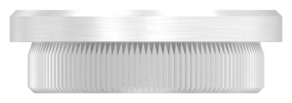 Einsteckkappe V2A Edelstahl fuer Rohr Ø 42-4x3-0mm mit M8 Gewinde- flach-11-5036.4
