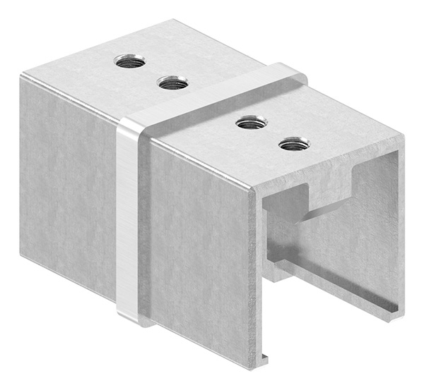 Verbinder - fuer Quadrat-Nutrohr- 40x40 mm - V2A-12-2312.4