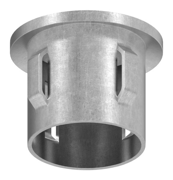 Stahlstopfen - leicht gewoelbt - fuer Ø 33-7x1-8-2-2 mm - Stah S235JR- roh-30-2900.8
