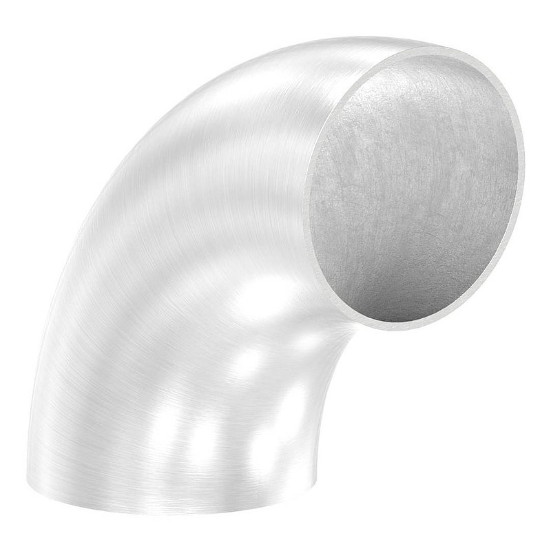 Schweissbogen 90° Edelstahl V2A fuer Rohr Ø 88-9 x 2-8 mm geschliffen Korn 240-88-1155195-240.28