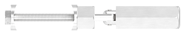 Gewindeterminal mit Gelenk - Fuer Seil Ø 4 mm - zur Selbstmontage fuer Pfosten Ø 42-4 mm - V2A-11-2900.4