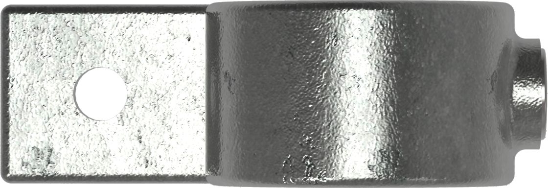 Rohrverbinder Befestigungsring mit Flansch 1 Bohrung Ø 42-4 mm -1 1-4- - Temperguss verzinkt - 199C42-199C42
