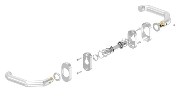 Tuerdruecker-Paar V2A Edelstahl 8mm Stift fuer Kastendicke 30-60 mm-11-3980.4
