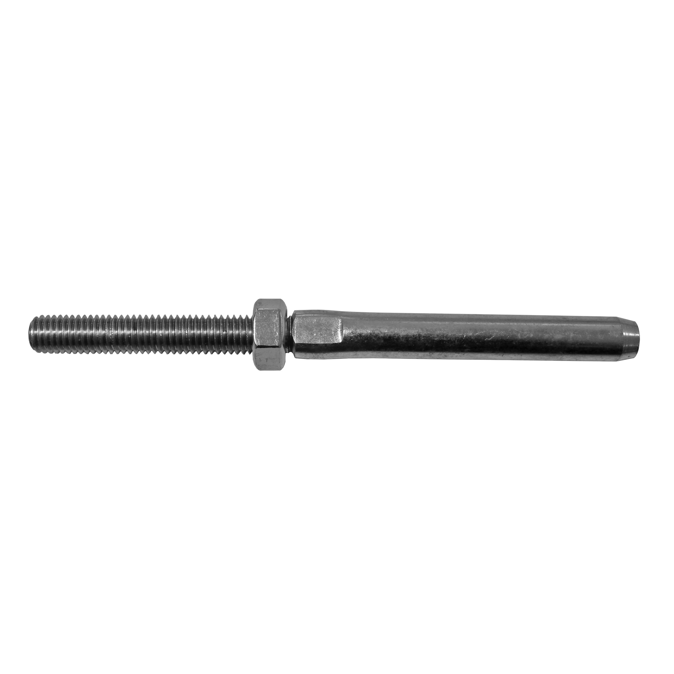 Seilspanner Edelstahl AISI 316 fuer 5 mm Seil- L 132 mm- M10- geschliffen-89-11A14L55-A.4