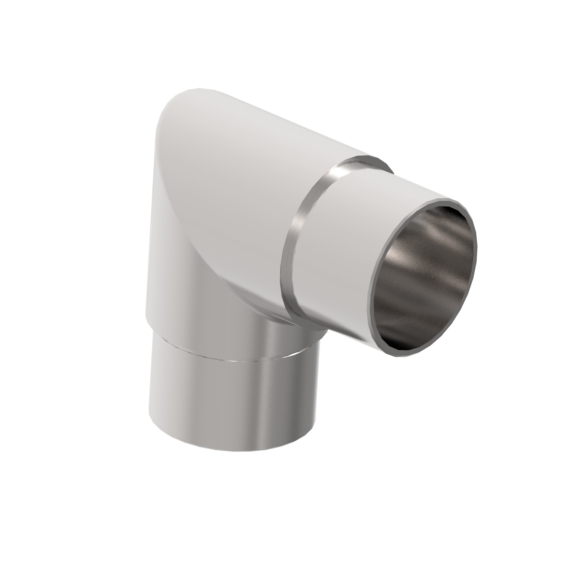 Eckbogen 90° - zum Kleben - fuer Rundrohr- Ø 42-4x2 mm - V2A-11-3611-A.4