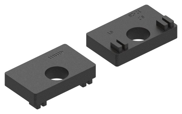 1 Paar Gummis zu Glasklemme 45x45x26 mm fuer 4 mm Blech-10-3005.0ABZ
