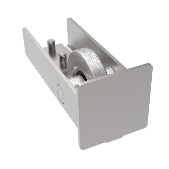Bodenfuehrung-Set ECO Stahl feuerverzinkt fuer Profil 80x80 mm bis 275 kg-89-11SV80X80ECO-A.4