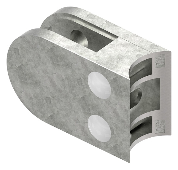 Glasklemme 63x45x28 mm AbZ fuer Anschluss Ø 33-7 mm Zink-10-2233ABZ.3