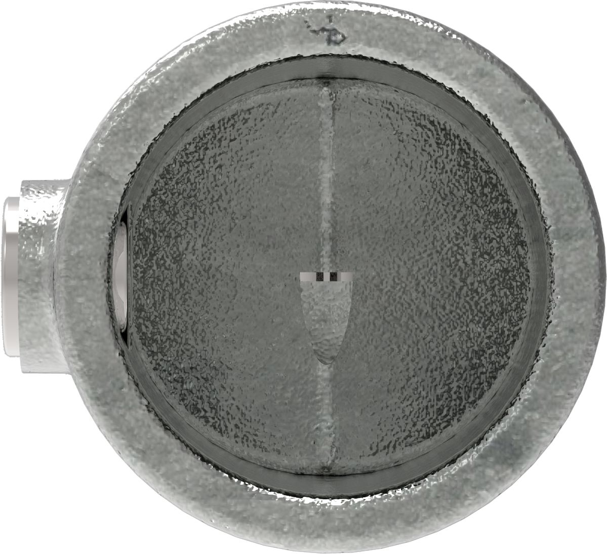 Rohrverbinder - Eckstueck verstellbar - 125HC42 - 42-4 mm - 1 1-4- - Feuerverzinkt u. Elektrogalvanisiert-125HC42