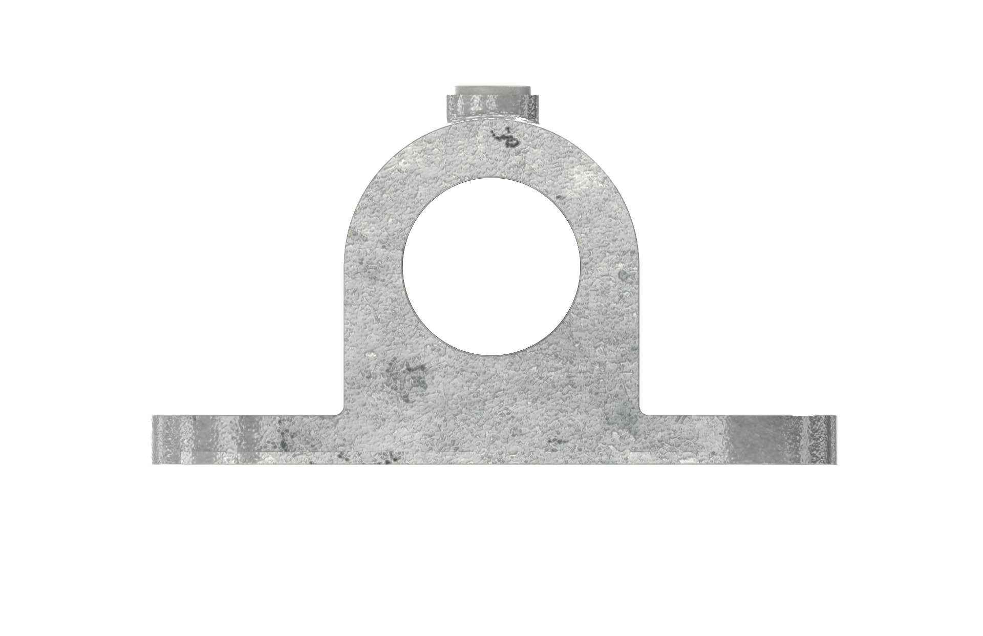 Rohrverbinder Wandhalter massiv Ø 33-7 mm -1- - Temperguss verzinkt - 246B34-246B34