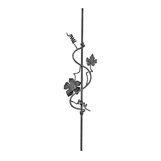 Zierstab Weintraube aus Stahl D12- H950mm- B220mm-89-11F68-A.4
