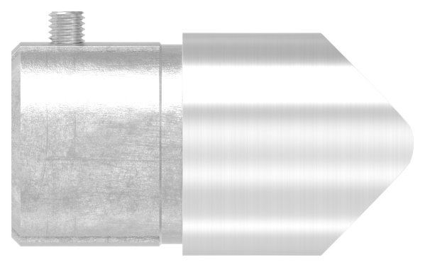 Anschlussstueck V2A 90° fuer Rohr 48-3 mm Anschluss oben 48-3 mm Klemmschraube-11-3639.4