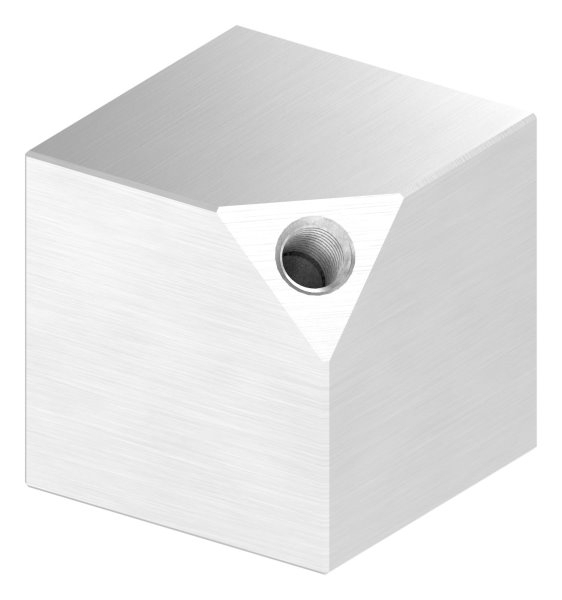 Wuerfel 40x40 mm Vollmaterial mit Gewinde M8 V2A-11-2591.4