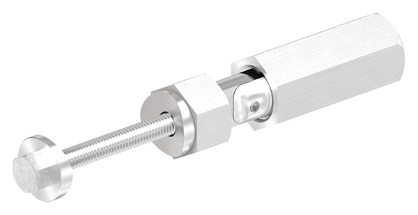 Gewindeterminal mit Gelenk - Fuer Seil Ø 8 mm - zur Selbstmontage fuer Pfosten Ø 42-4 mm - V2A-11-2903.4