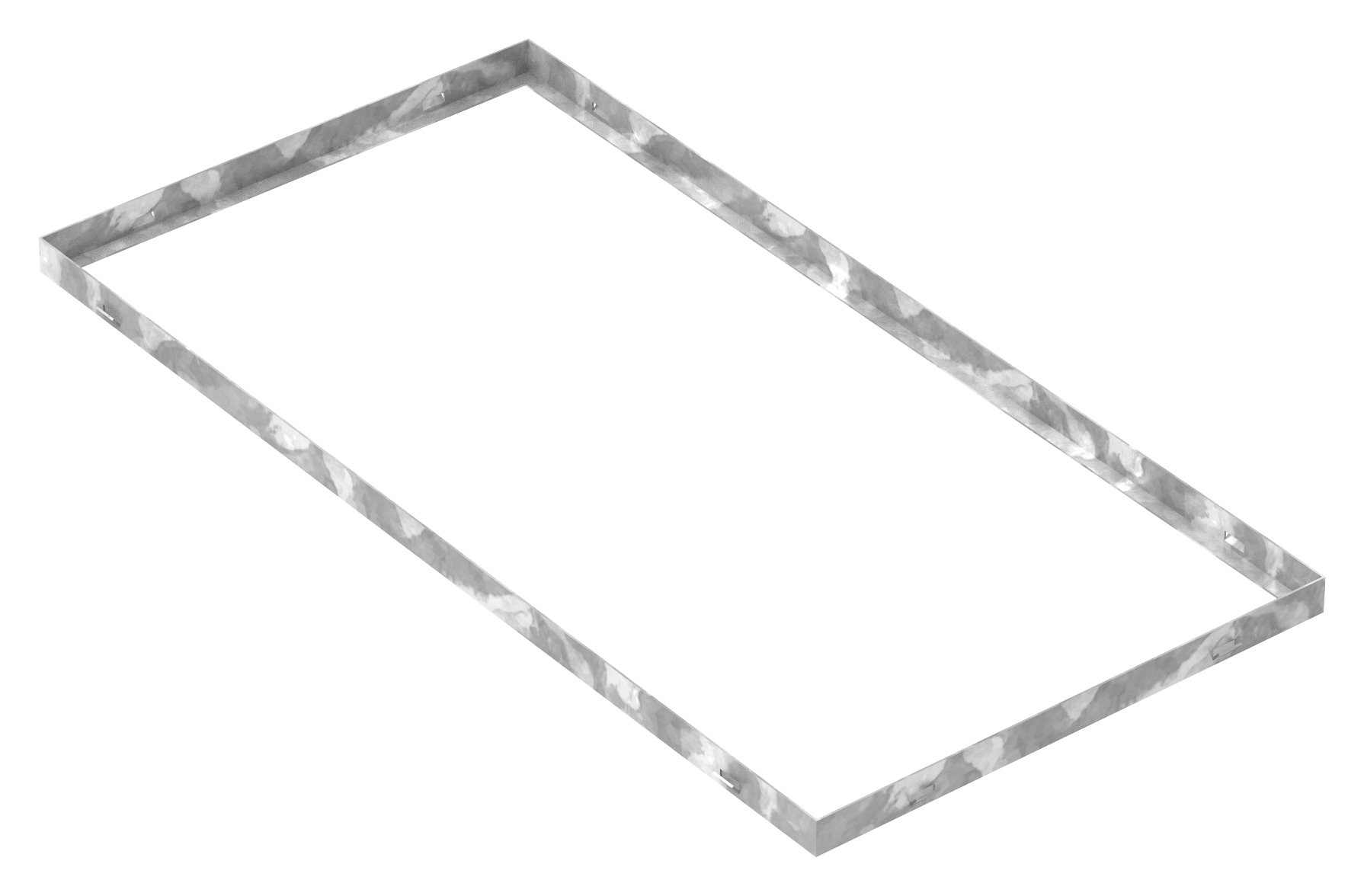 Zarge - Masse- 500x1000x33 mm - fuer Rosthoehe 30 mm - aus S235JR -St37-2- bandverzinkt-23-5010030.7