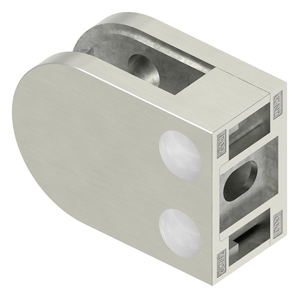 Glasklemme 63x45x28 mm AbZ fuer Anschluss flach Edelstahleffekt-10-2200ABZ.2