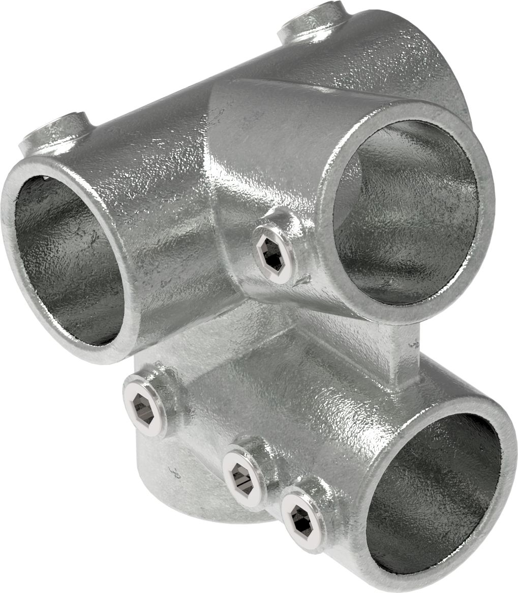 Rohrverbinder Traufenstueck 27-5° Ø 42-4 mm -1 1-4- - Temperguss verzinkt - 185C42-185C42