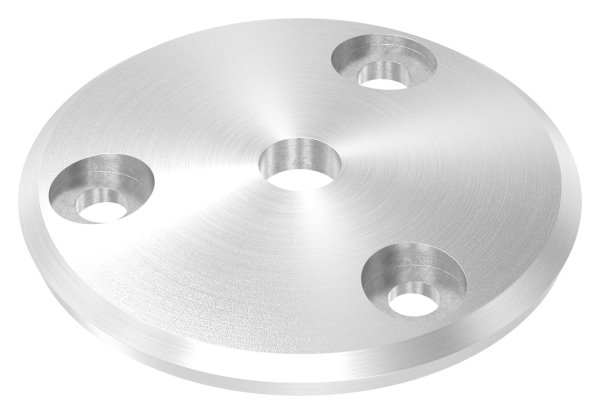 Ankerplatte Ø 68 x 5 mm gewoelbt mit Zentrierbohrung- Ø 10 mm V2A-11-2203.4
