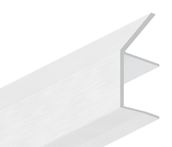 Regenrinne fuer Vordaecher- Glas 21-52mm- L=2000mm- E4-EV1-88-11VDE-RE-2000.21