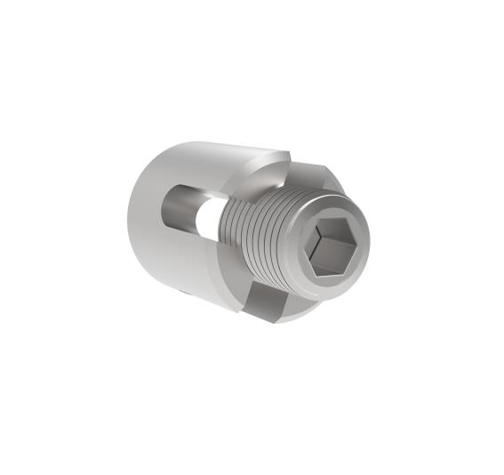 Seilhalterung Edelstahl AISI 316 fuer 5 mm Seil mit Gewinde Schliff-89-11A147402005-A.4