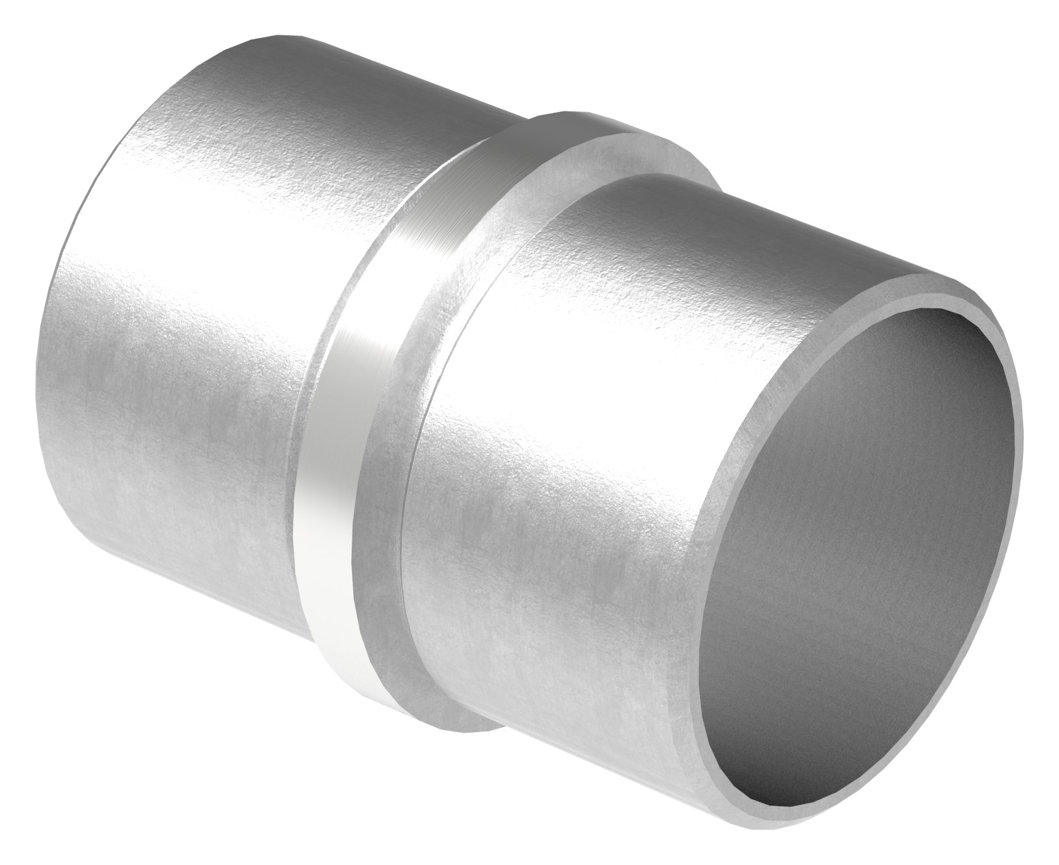Verbinder lang fuer Rundrohr - Masse- Ø 42-4x2-0 mm - V2A-11-3378-A.4