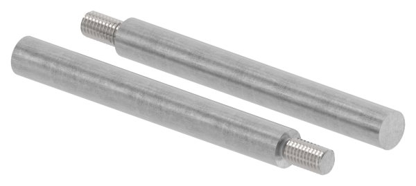 Stahlstift - mit Gewinde M8 - Masse- 100x12 mm - Stahl -Roh- S235JR-30-2960.8