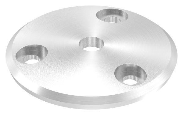 Ankerplatte Ø 68 x 5 mm gewoelbt mit Zentrierbohrung- Ø 10 mm V2A-11-2203.4