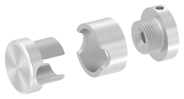 BRENK-fix® Grundhalter fuer Staebe Ø 12mm- V2A-88-11BR-R12M8.V2A