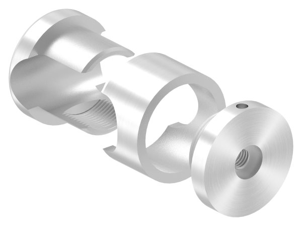 BRENK-fix® Grundhalter fuer Staebe Ø 20mm- ALU-88-11BR-R20M8.ALU