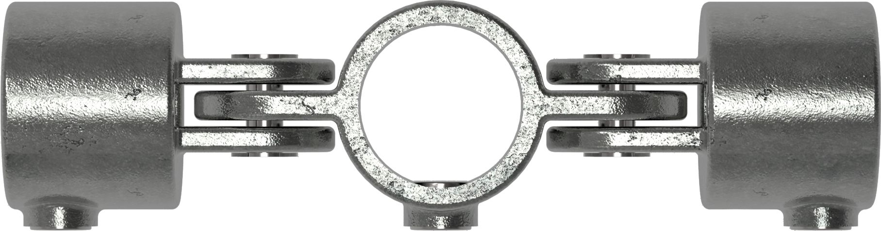 Rohrverbinder Gelenkstueck doppelt 180° Ø 48-3 mm -1 1-2- - Temperguss verzinkt - 167D48-167D48