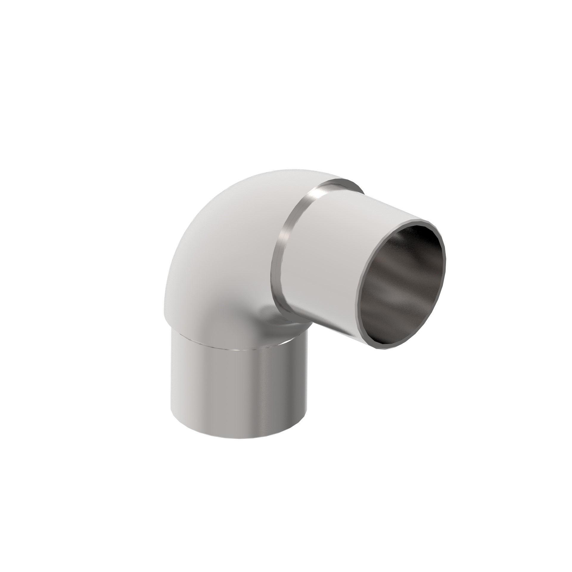 Rohrbogen 90° - zum Kleben - fuer Rundrohr- Ø 42-4x2 mm - V2A-11-3601-A.4