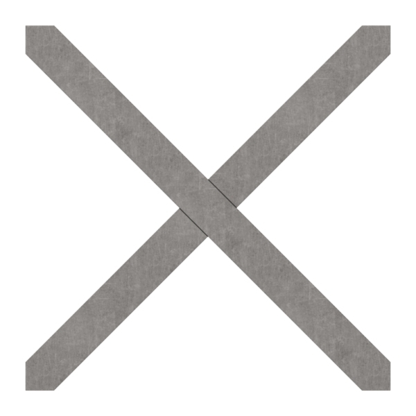 Kreuz Stahl 12 x 12 mm 108 x 108 mm glatt-88-115645.108